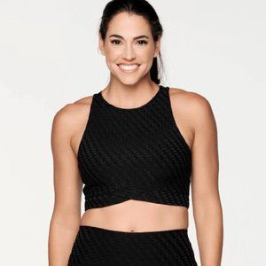 Zumba Forever High Neck Bra - Bold Black - Size Large